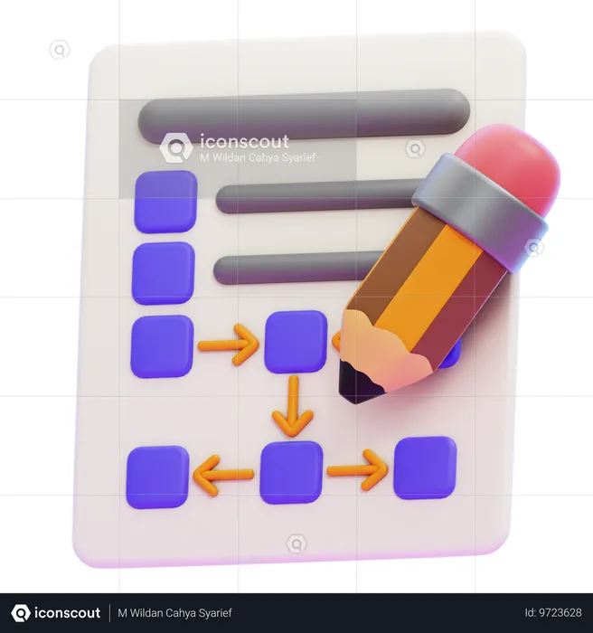 PLANNING  3D Icon