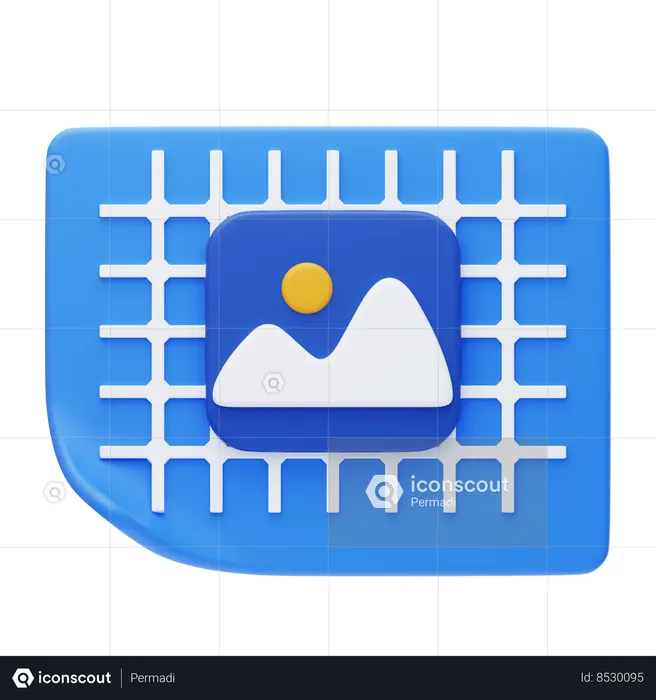 Plano  3D Icon