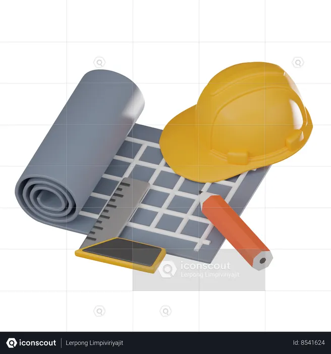 Plano  3D Icon