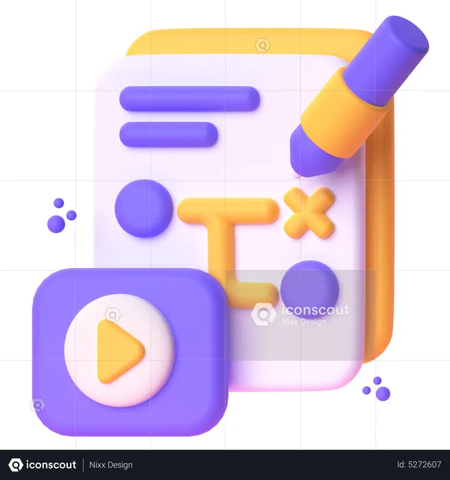 Plano de conteúdo  3D Icon