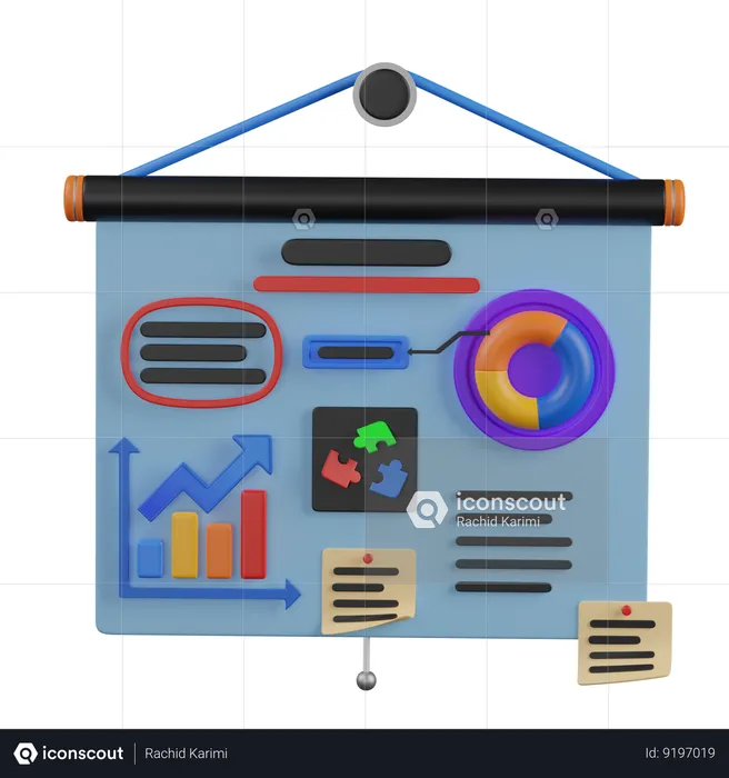 Plano de negócios  3D Icon