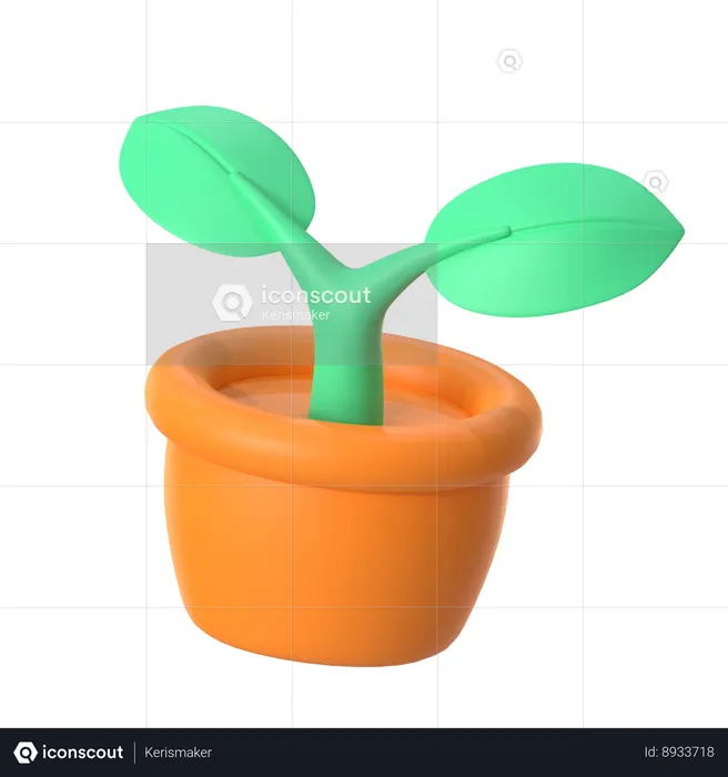 Plant  3D Icon