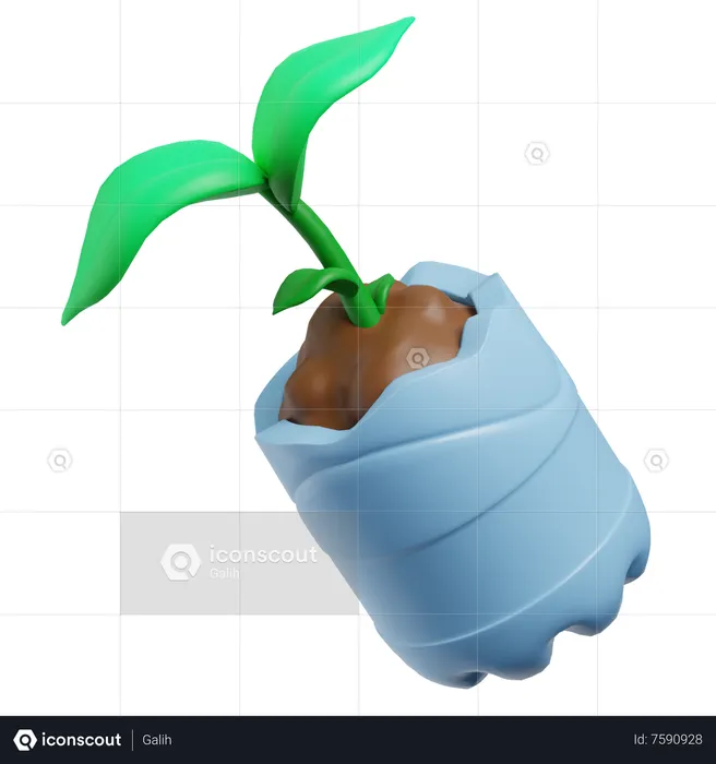 Plant Bottle  3D Icon