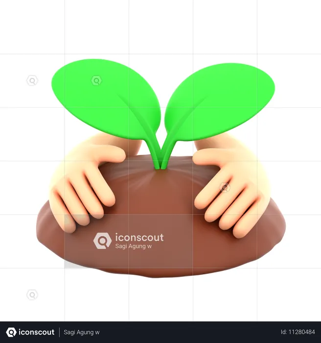 植物の手入れ  3D Icon