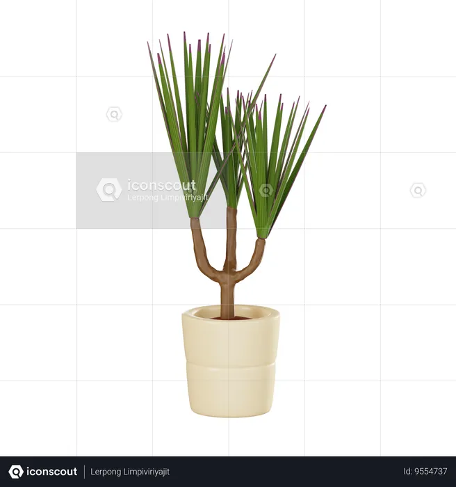 Plant Pot  3D Icon