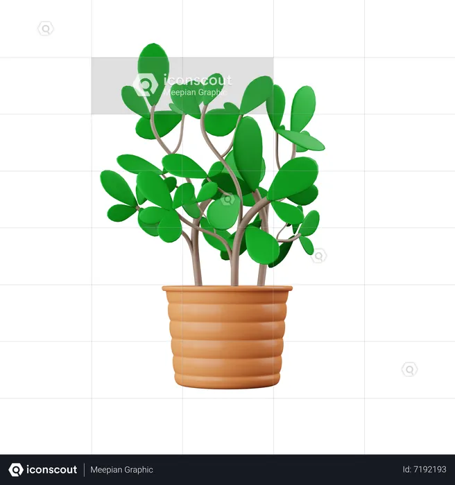 Plant Pot  3D Icon