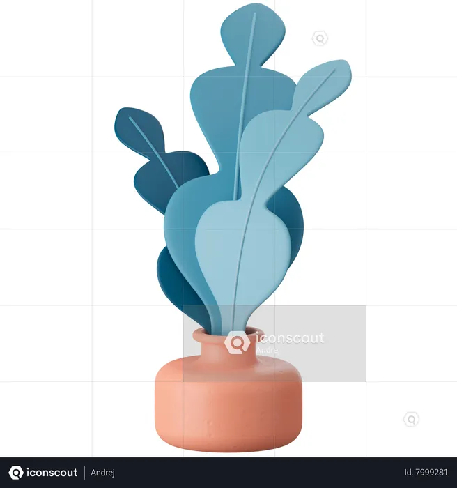 Plant Pot  3D Icon