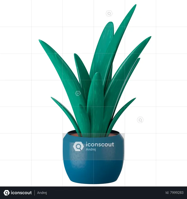 Plant Pot  3D Icon