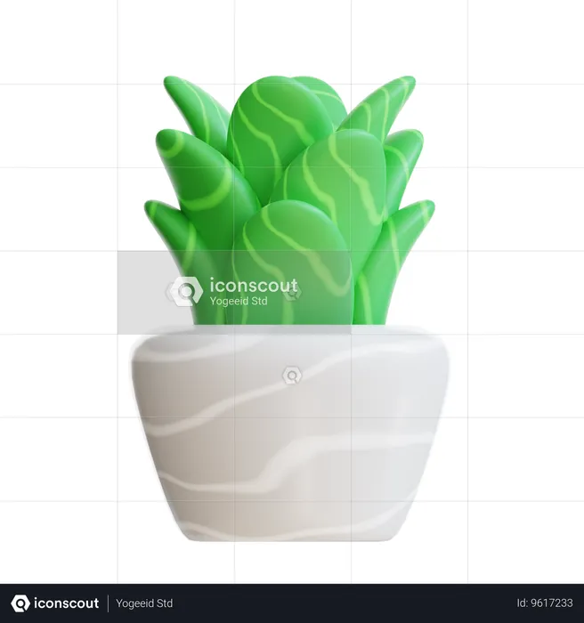 Plant Pot  3D Icon