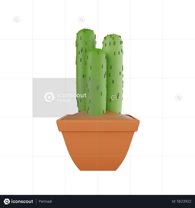 Plant Pot  3D Icon