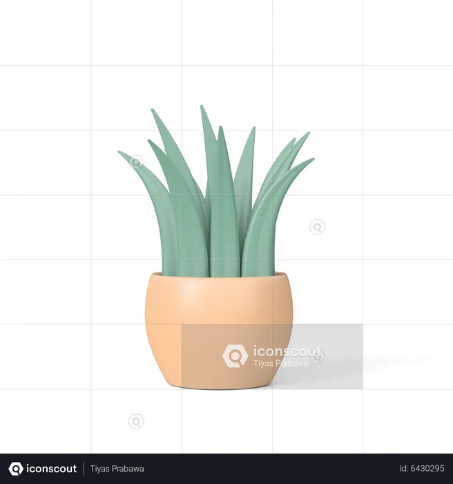 Plant Pot  3D Icon