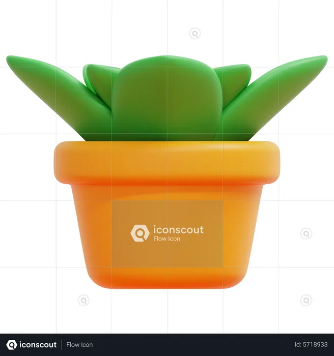 Plant Pot  3D Icon