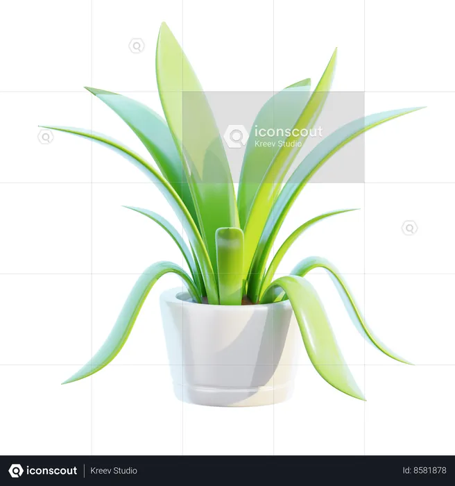 Plant Pot  3D Icon