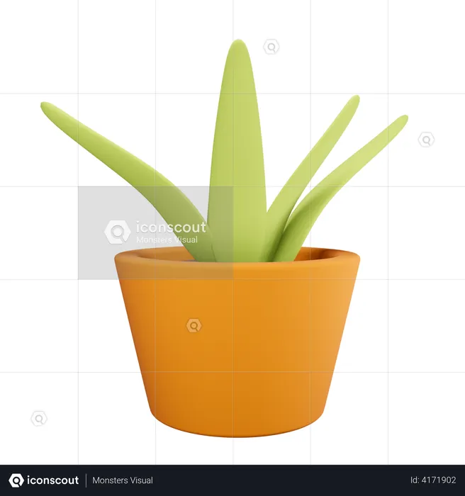 Plant pot  3D Illustration