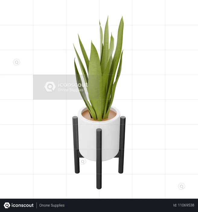 植物の支柱  3D Icon