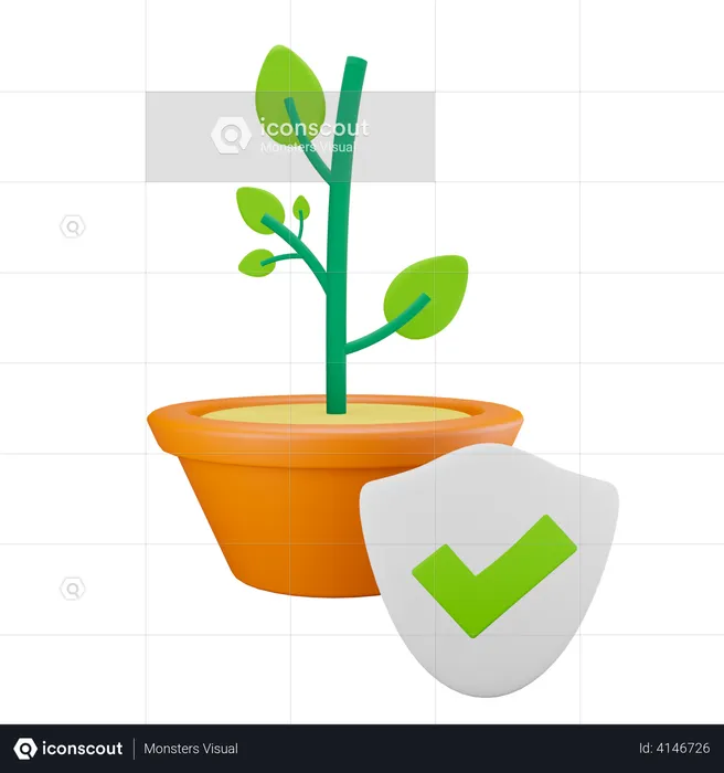 Plant Protection  3D Illustration