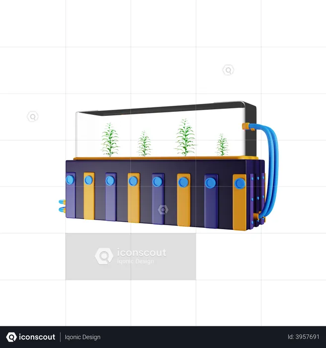 Plant research  3D Illustration