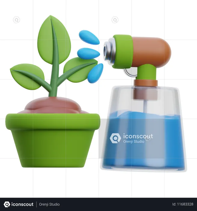 Plant Spray  3D Icon