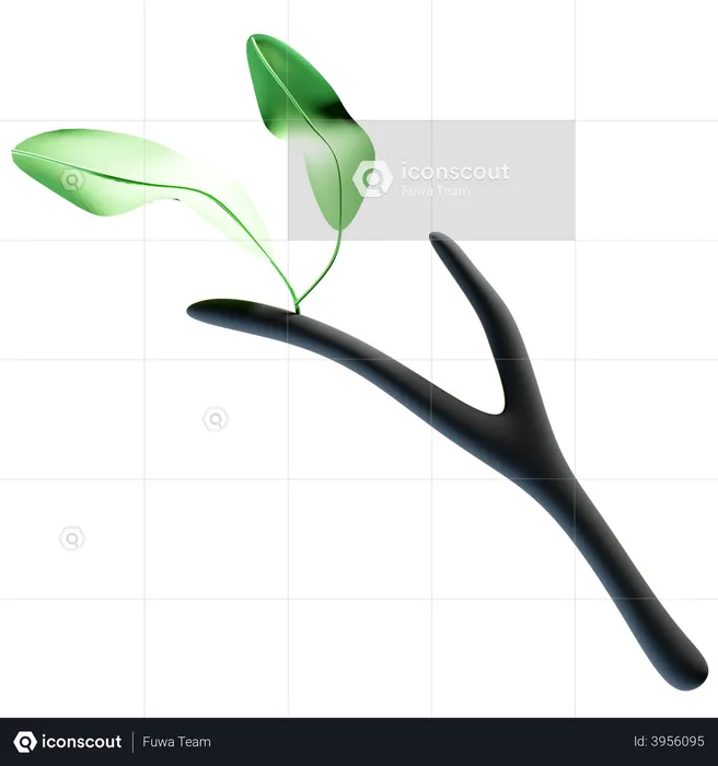 Plant stem  3D Illustration