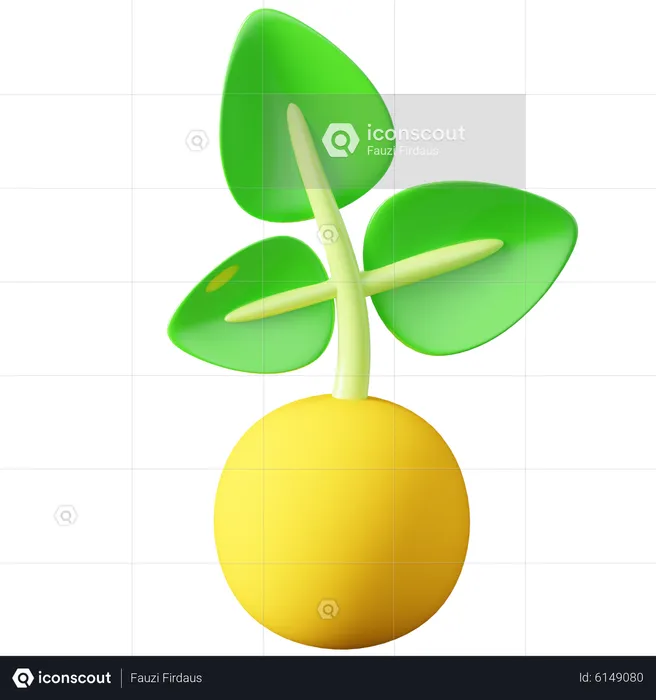 Planta  3D Icon