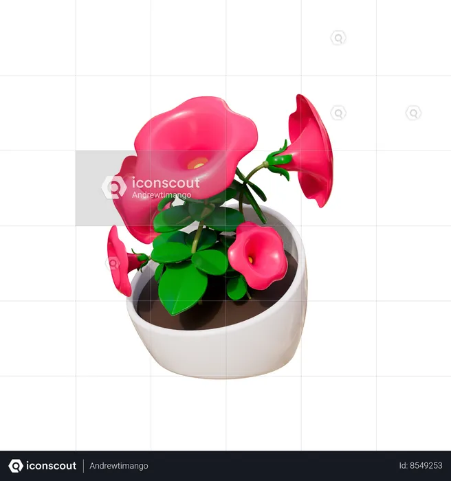 Planta de casa  3D Icon