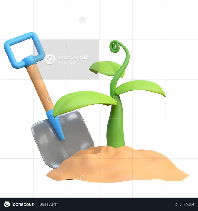 Planta de escavação  3D Icon