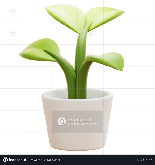 Planta de escritorio  3D Icon