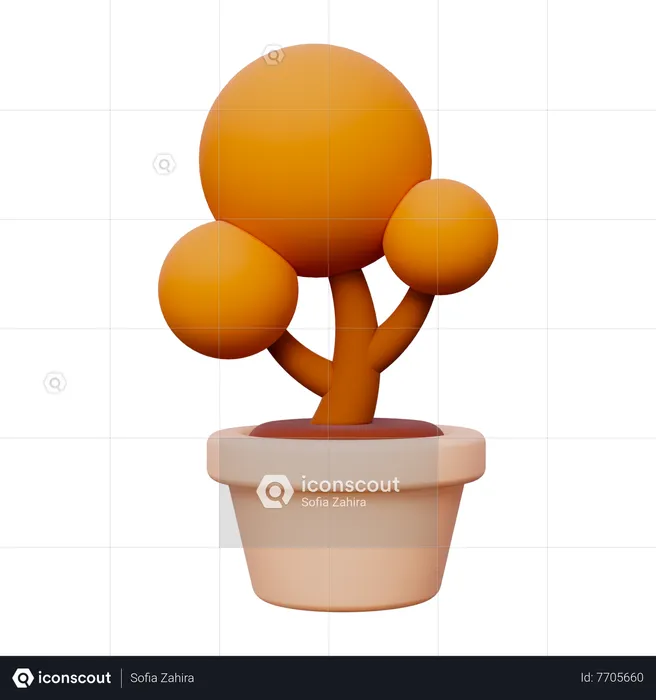 Planta de otoño  3D Icon