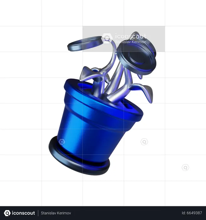 Planta de dinheiro  3D Icon