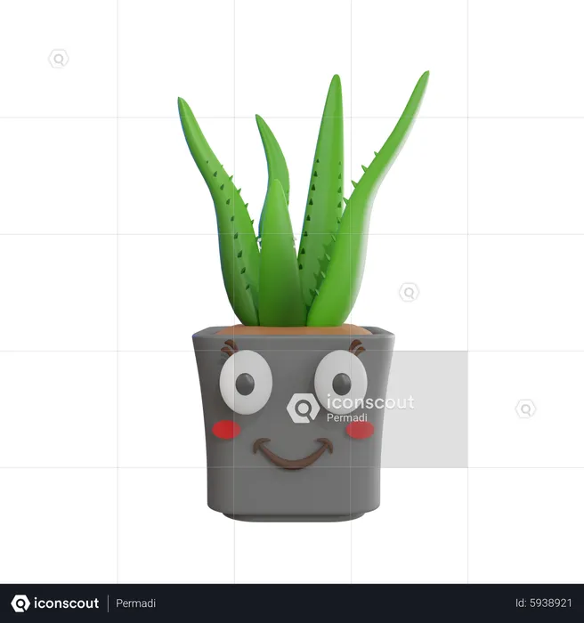 Planta fofa  3D Icon