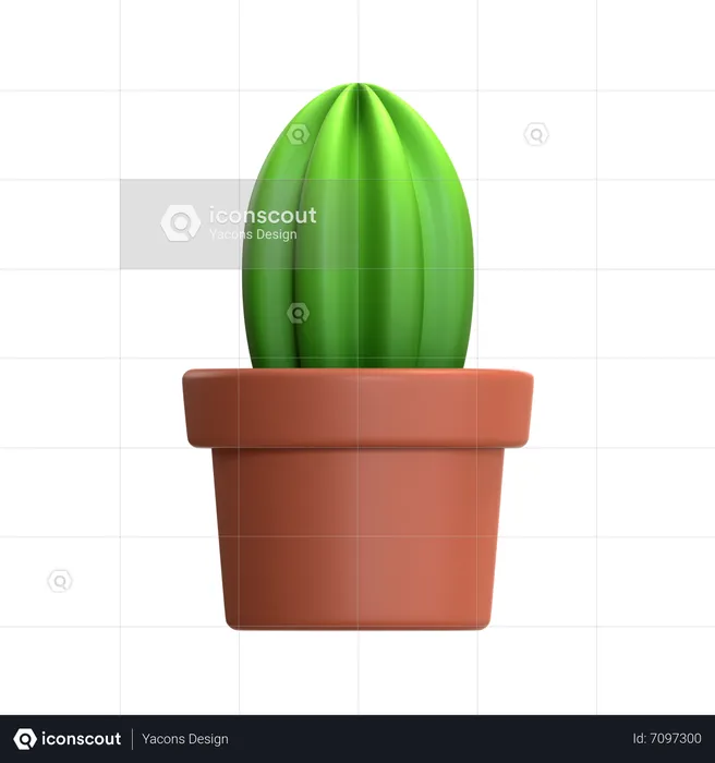 Mini cactus  3D Icon