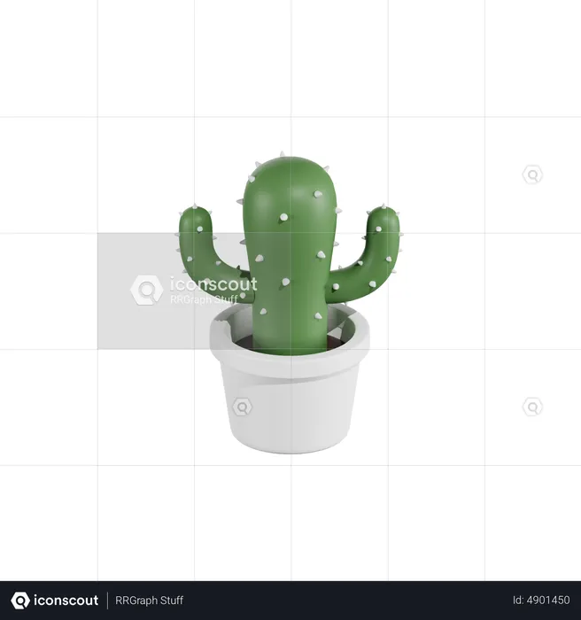 Planta suculenta  3D Icon