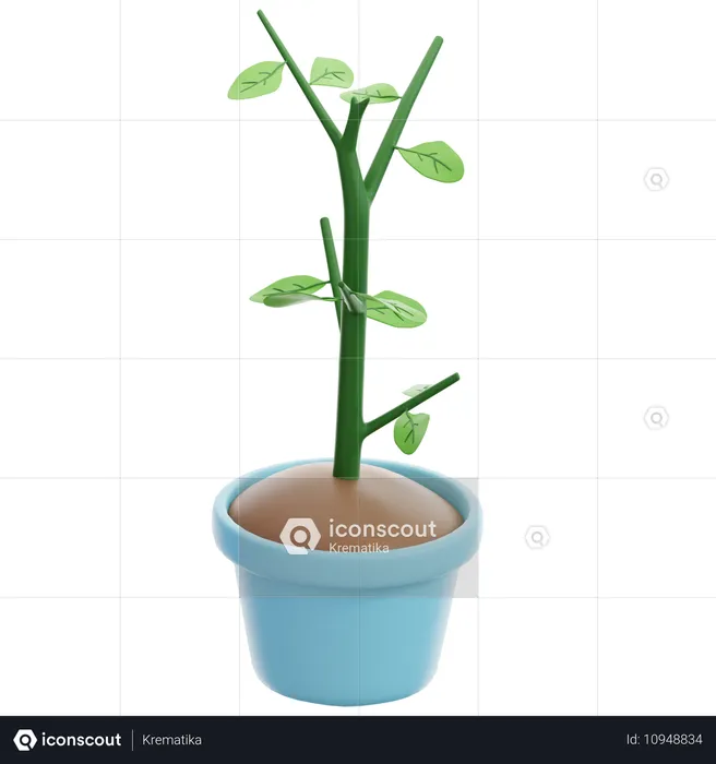 Plantas en macetas  3D Icon