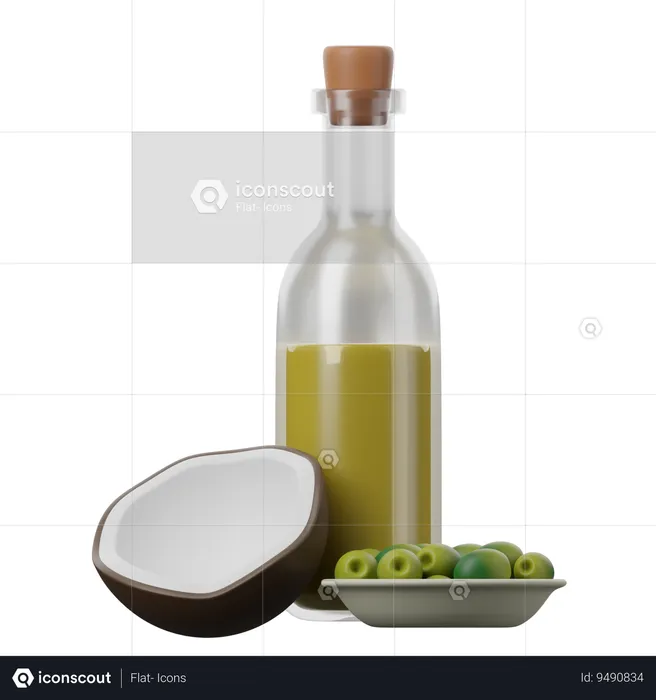 Plantbased oils  3D Icon