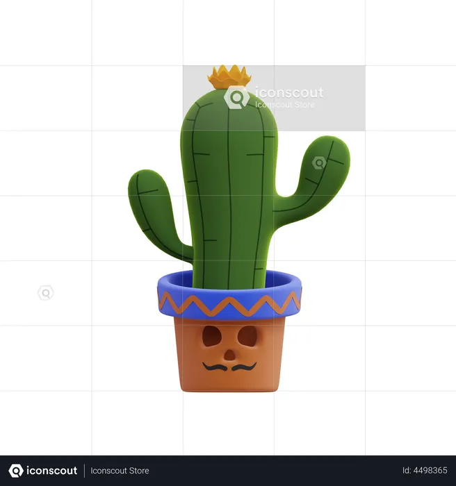 Plante de cactus  3D Illustration