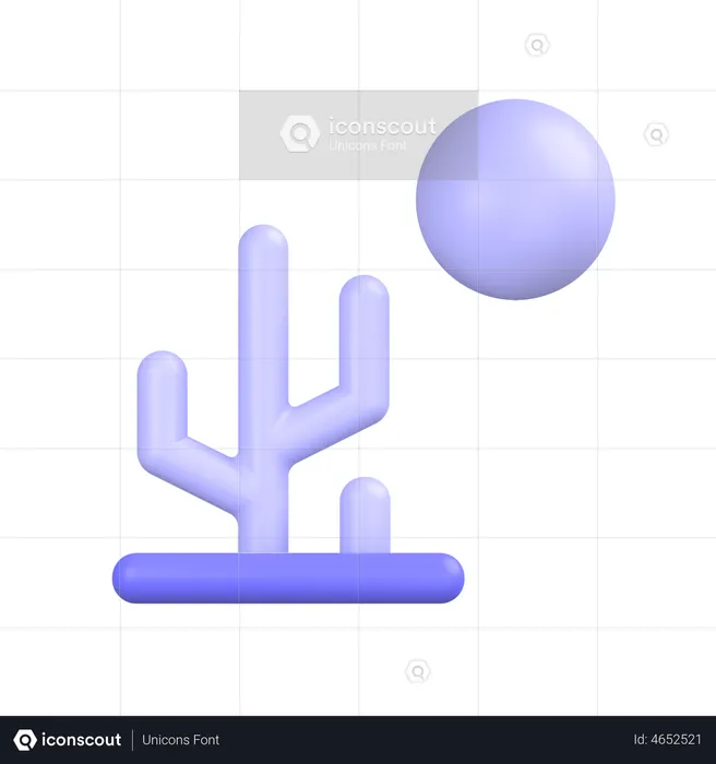 Plante de cactus  3D Icon