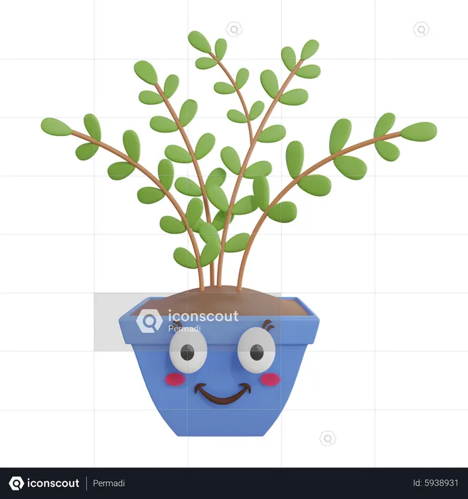 Plante mignonne  3D Icon