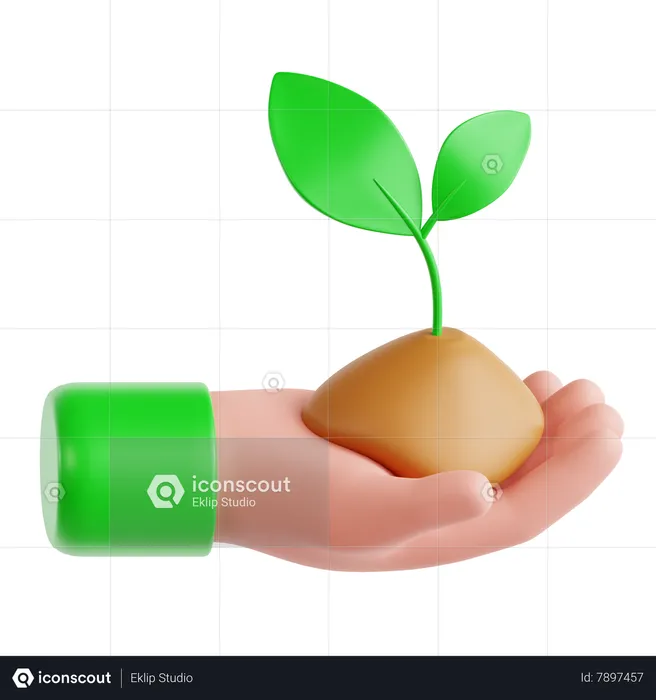 Planter un arbre  3D Icon