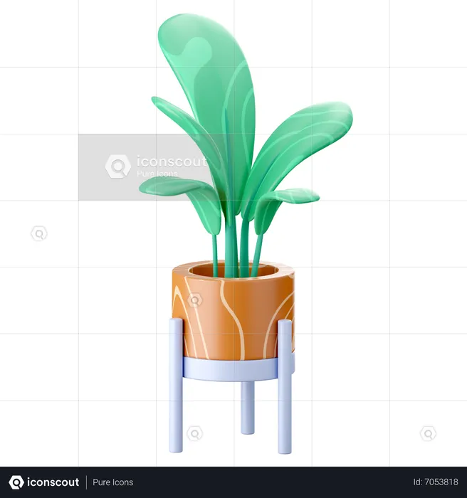 Plants Pot  3D Icon