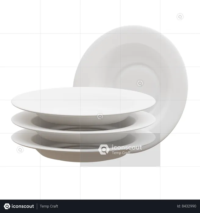 Assiettes  3D Icon