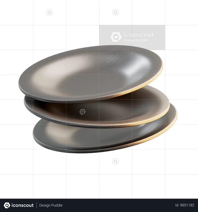 Assiettes  3D Icon