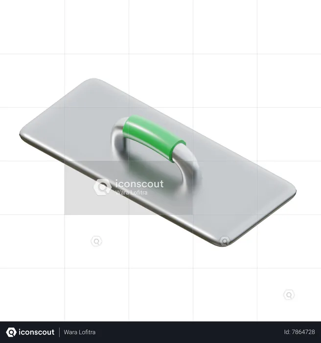 Plastering trowel  3D Icon