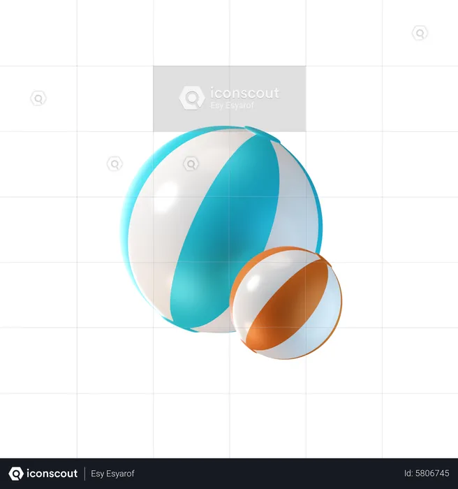 Plastic Ball  3D Icon