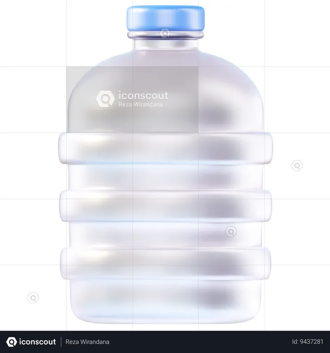 Plastic Bottles  3D Icon