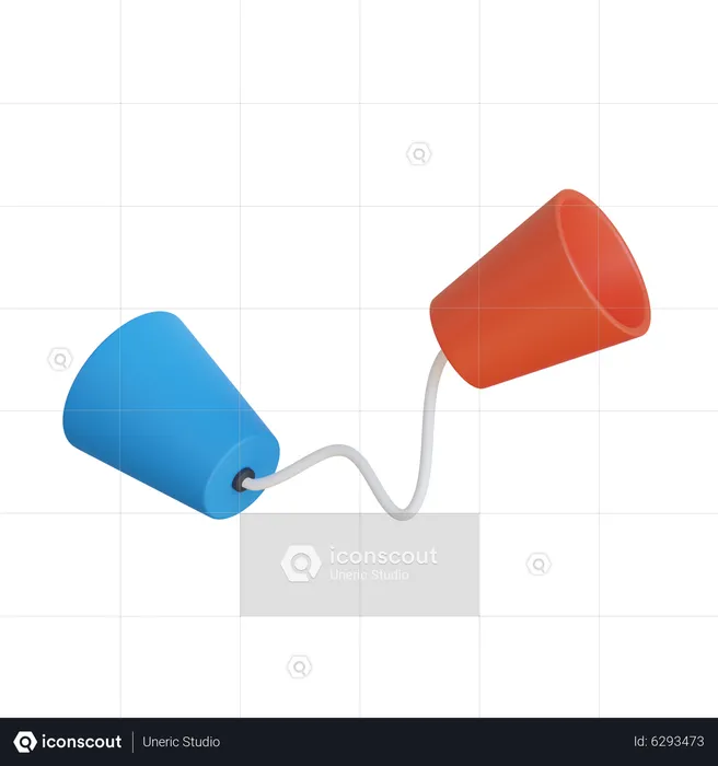 Plastic Cup Phone  3D Icon