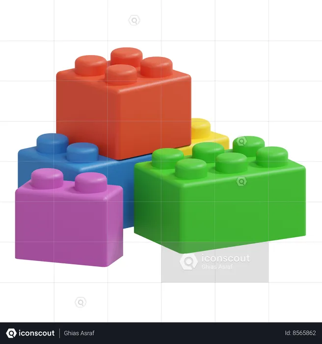 Lego en plastique  3D Icon