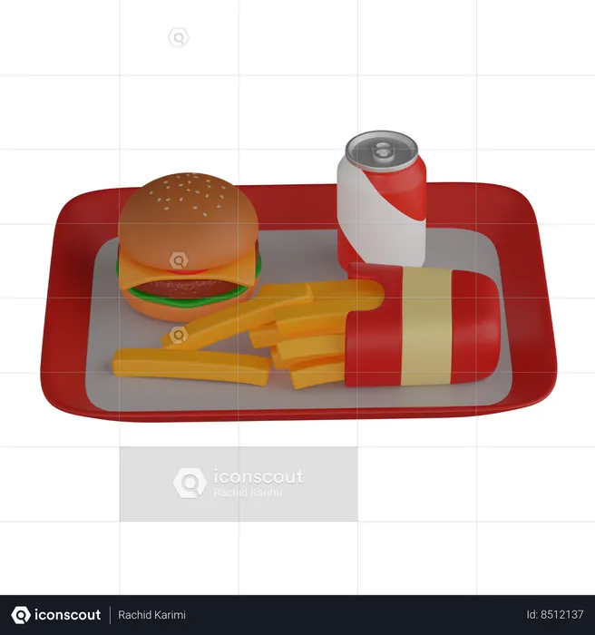 Plate  3D Icon
