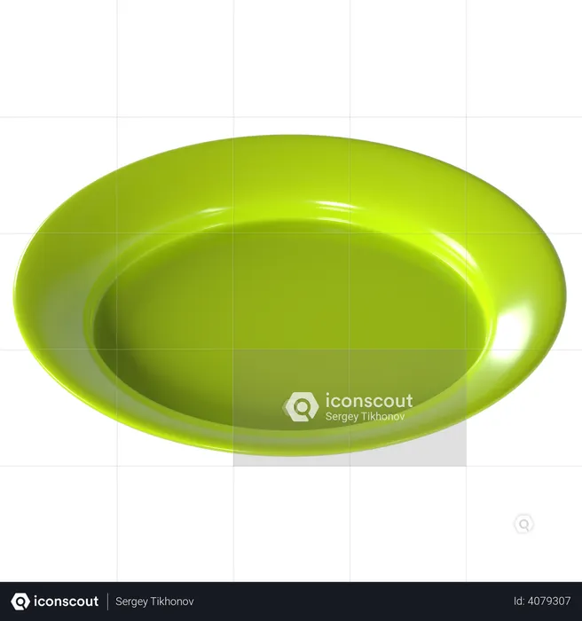 Plate  3D Illustration