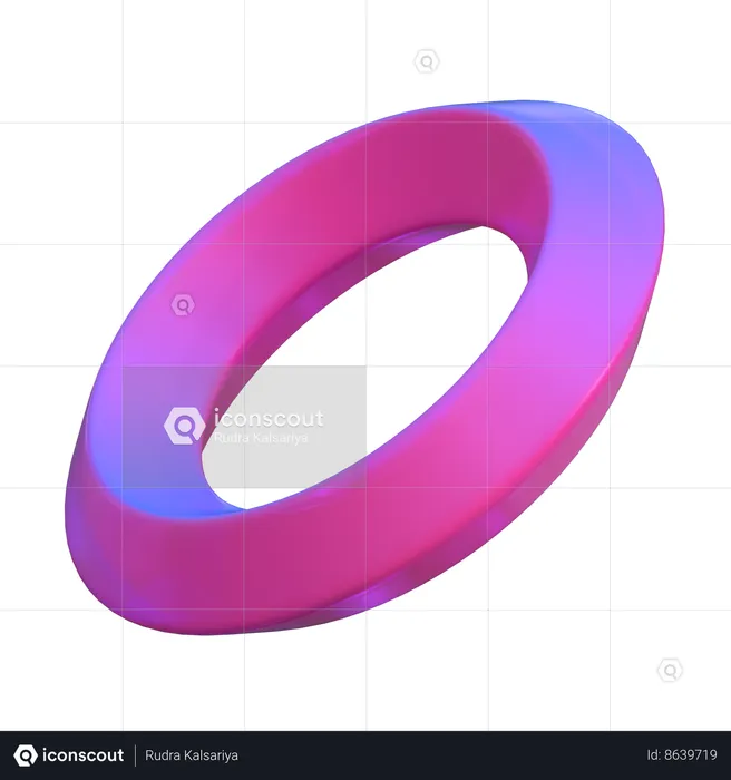 Plate Abstract Shape  3D Icon