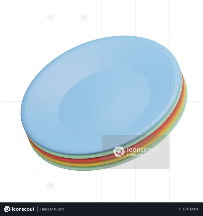 Plates  3D Icon